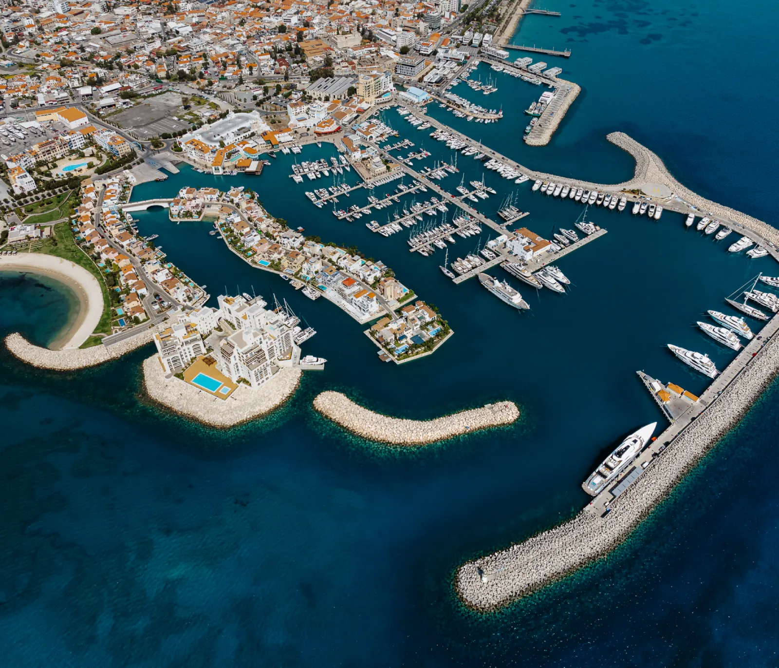 marina aerial view